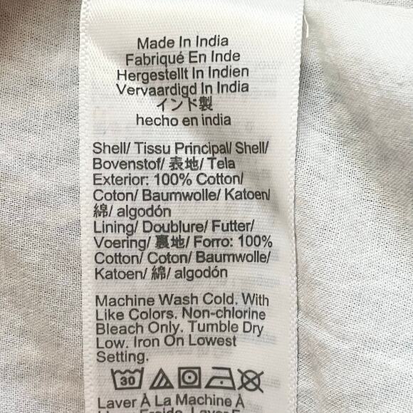 J Crew Blue White Stripe Smocked Tiered Midi Dress Size M Coastal Sundress Beach - Picture 10 of 10